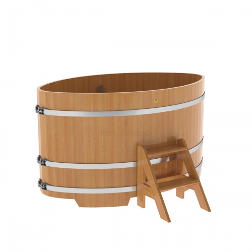 Купель овальная из лиственницы BentWood 1,08х1,75