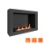 Биокамин SteelHeat WALL ONE 800 черный, стемалит SteelHeat