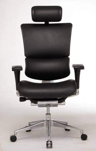 Ортопедическое кресло Expert Sail Leather Чёрное